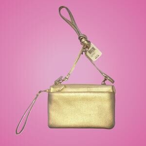 Gold Mundi Brady RFID Wallet Purse Phone Crossbody Bag